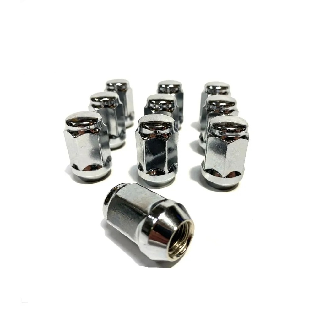 Гайка колеса M12x1.25 Конус h-35мм закрытая, Хром, Ключ 19, Арт. 801444HT