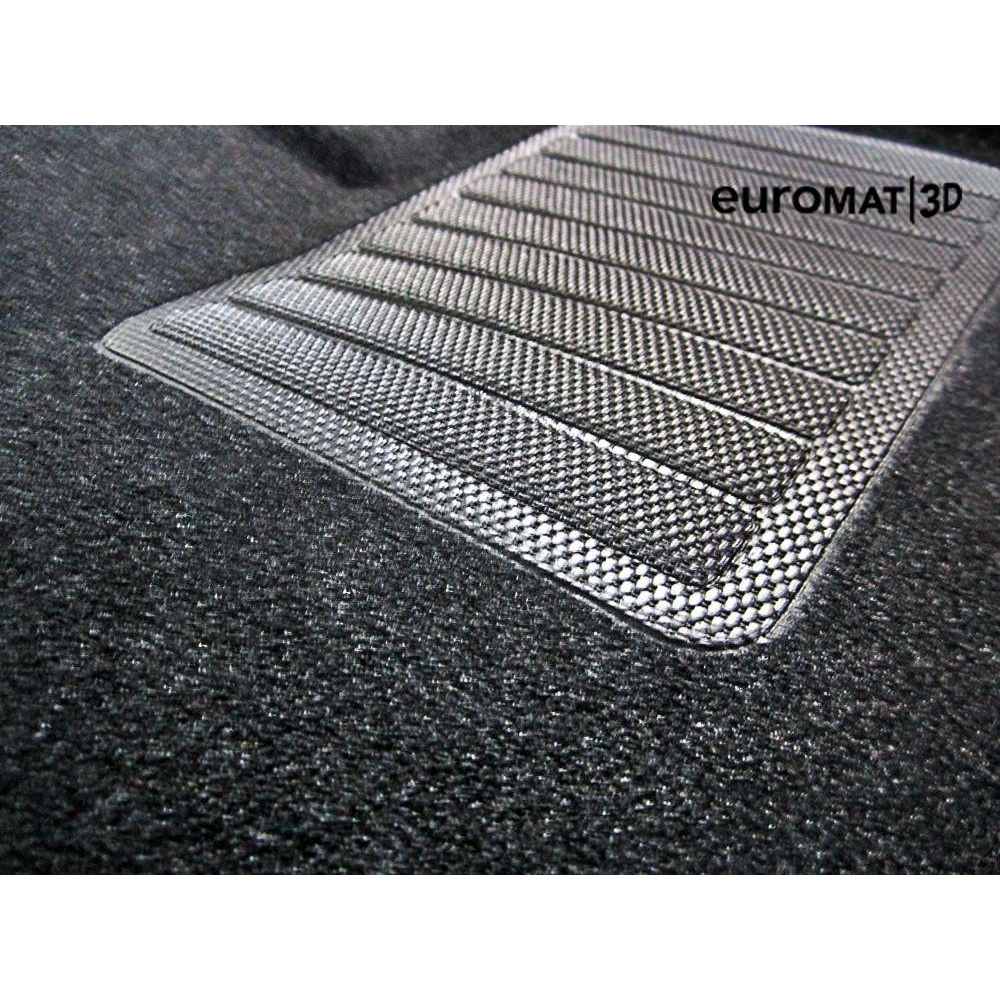 Коврики в салон GAC GS8  2021-2025, 3D ткань Euromat Business, Светло-серый, Арт. EMC3D001433S