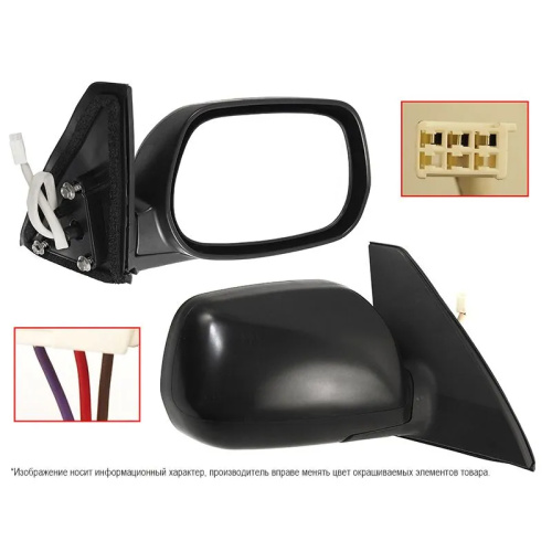 Зеркало боковое  Toyota RAV4 (XA20) 2002-2003 3 дв.  Рег-ка/3 кон, справа (R) Арт. STTYY29401