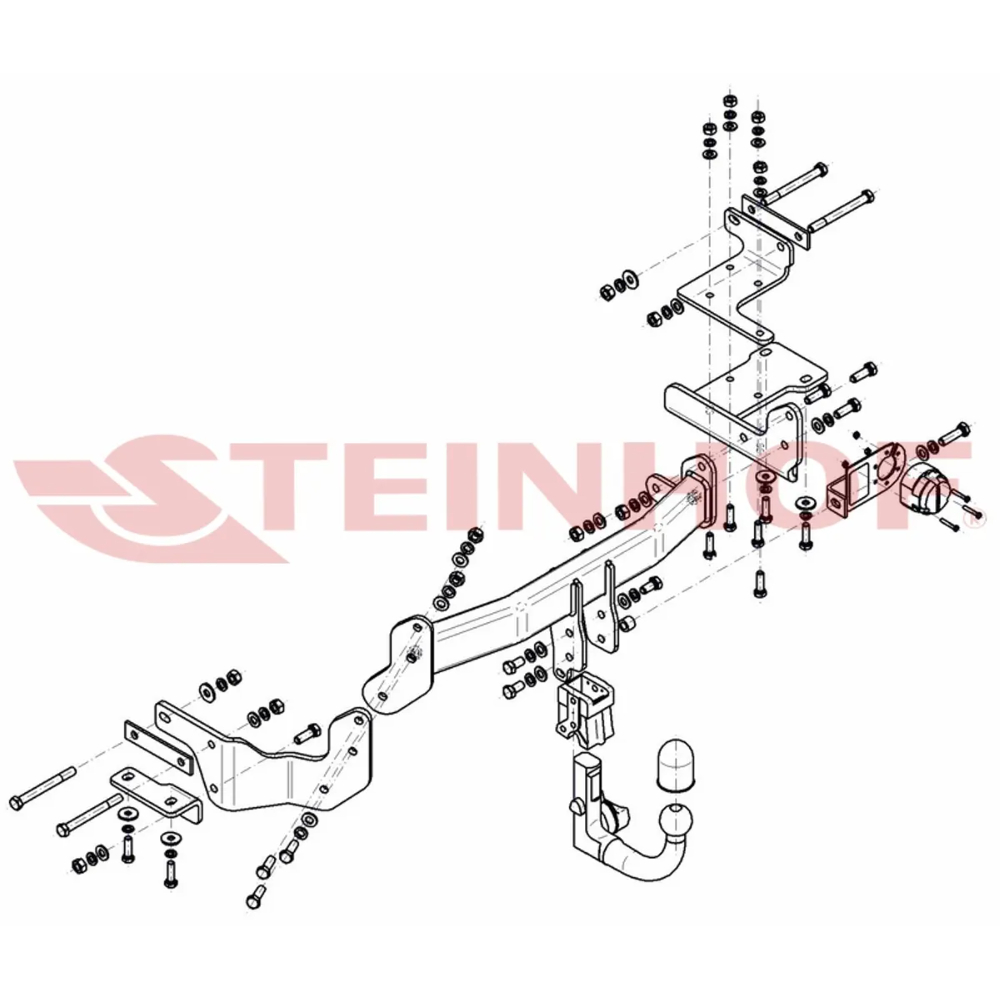 Фаркоп Kia Sorento Prime (UM) 2014-2017  Steinhof Арт. K040