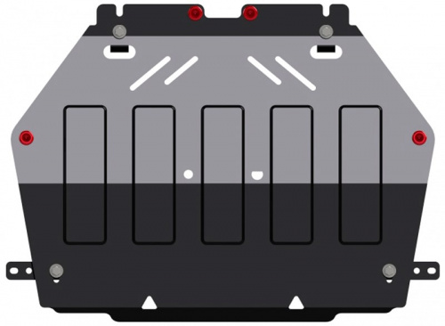 Защита картера двигателя, КПП Mitsubishi Outlander III 2012-2014 V-2,0, 2,4 CVT 2/4wd Арт. 14.2580