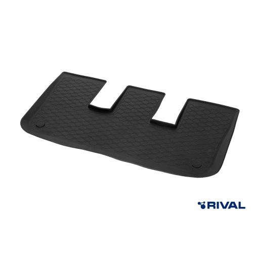 Коврики в салон Kia Sorento  (MQ4) 2020-2024, полиуретан Rival, Черный, 3-й ряд Арт. RIV12804009