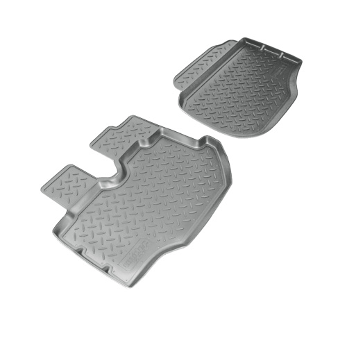 Коврики в салон Toyota HiAce (H200) 2004-2010 Микроавтобус, полиуретан 3D Norplast, Серый, Арт. NPLPO8815G