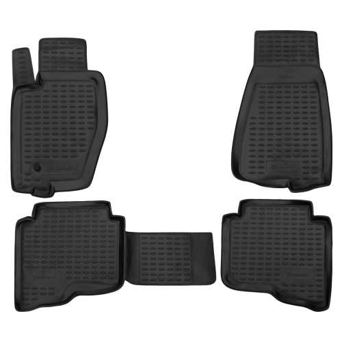 Коврики в салон Jeep Grand Cherokee  (WK) 2004-2010, полиуретан Element, Черный, Арт. NLC.24.01.210