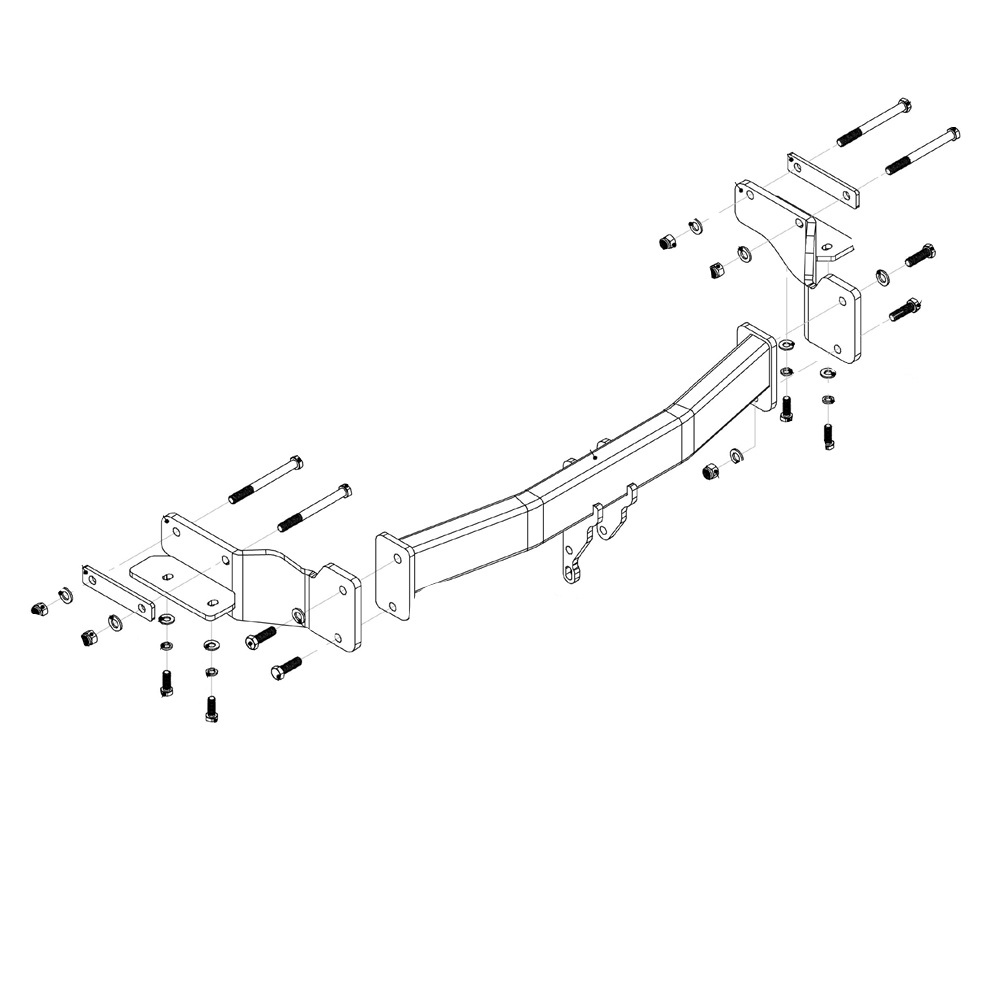 Фаркоп Hyundai Grand Santa Fe (DM) 2013-2016 WESTFALIA Арт. 346087600001