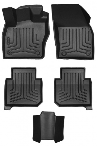 Коврики в салон Skoda Kodiaq  2016-2022, 3D ткань Euromat LUX, , Арт. EM3DLI004512