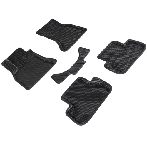 Коврики в салон Audi A4 (B8) 2007-2012 Седан, 3D EVA Seintex "ромб", Черный, Арт. 95262