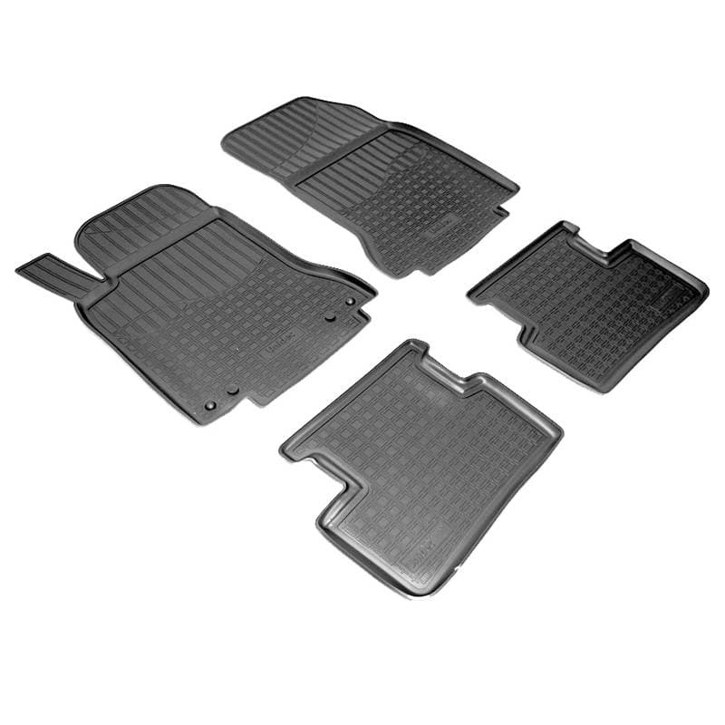 Коврики в салон Mercedes A (W176) 2012-2015, полиуретан Norplast, Черный, Арт. NPA10-C56-120