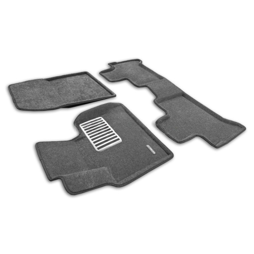 Коврики в салон BMW X5 (E53) 1999-2003, 3D ткань Euromat LUX, Серый, Арт. EM3D001211G