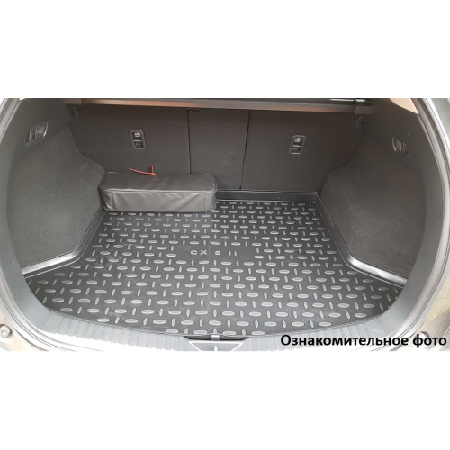 Коврик в багажник Hongqi HS3 2023-, полиуретан Seintex, Черный, Арт. 319381