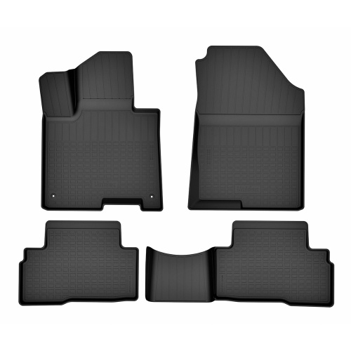 Коврики в салон Hyundai Tucson (NX4) 2020-, полиуретан 3D Norplast, Черный, короткая база, ГИБРИД Арт. NPA11C43534