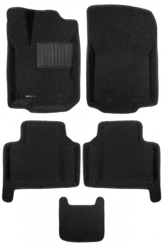 Коврики в салон Mercedes GL (X166) 2012-2016, 3D ткань Euromat Business, , Арт. EMC3D-003517