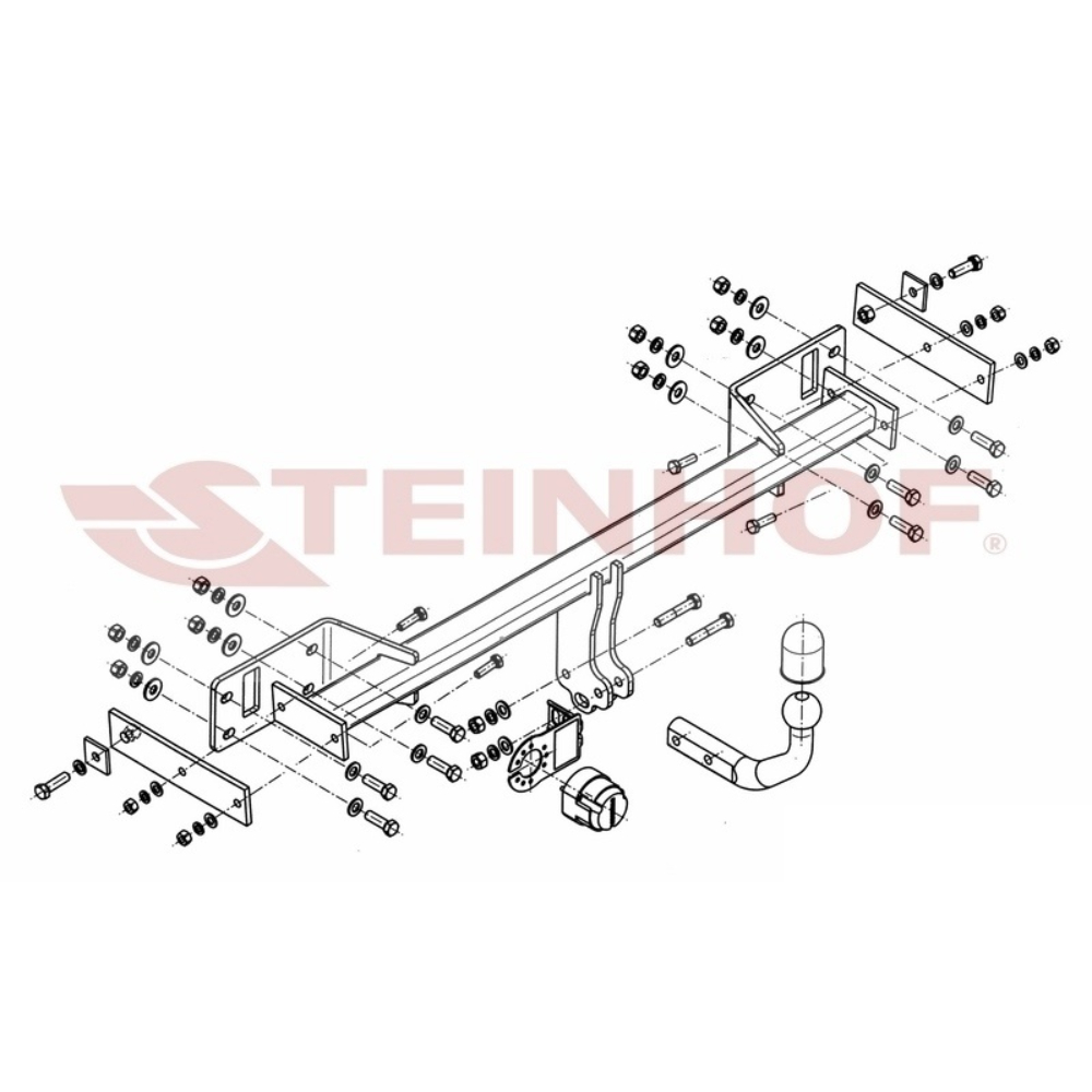 Фаркоп Mercedes A (W176) 2012-2015 кроме AMG Steinhof Арт. M101