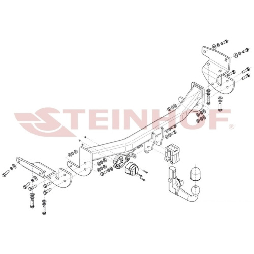 Фаркоп Lexus RX IV 2015-2019 RX450hL Steinhof Арт. L168