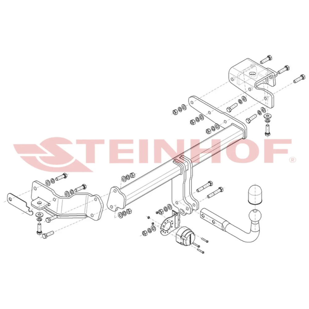 Фаркоп Hyundai Santa Fe (MX5) 2023- Steinhof Арт. H296