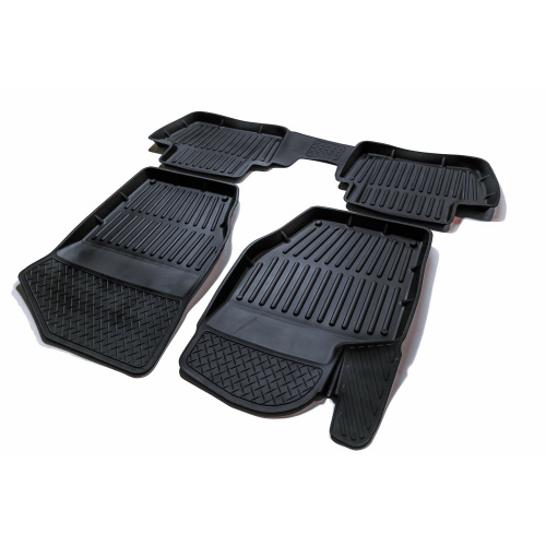 Коврики в салон Peugeot 308  2007-2011 Универсал, резина 3D SRTK Premium, Черный, Арт. PR.PG.308.07G.02052