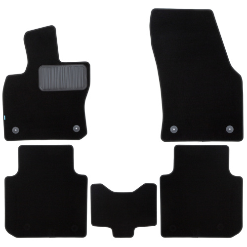 Коврики в салон Skoda Kodiaq  (NS7) 2016-2022, ткань Klever premium, Черный, Арт. KLEVER03451922110KH