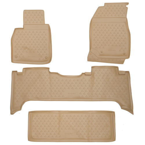 Коврики в салон Lexus  470 1998-2002, полиуретан Element, Бежевый, с лототипом Lexus Арт. NLC.29.15.212k