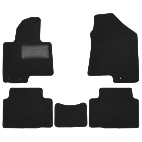 Коврики в салон Hyundai ix35 2009-2013, текстильные Klever premium, Черный, Арт. KVR03203622110KH