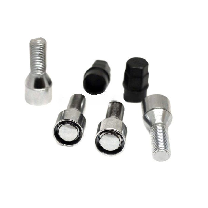 Секретные болты M14x1.5 Конус L-28мм Хром, Ключ 17-19, Арт. 374110Х-2Key