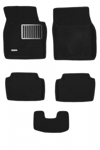 Коврики в салон Mazda CX-30 2019-, 3D ткань Euromat LUX, Черный, Арт. EM3D003400