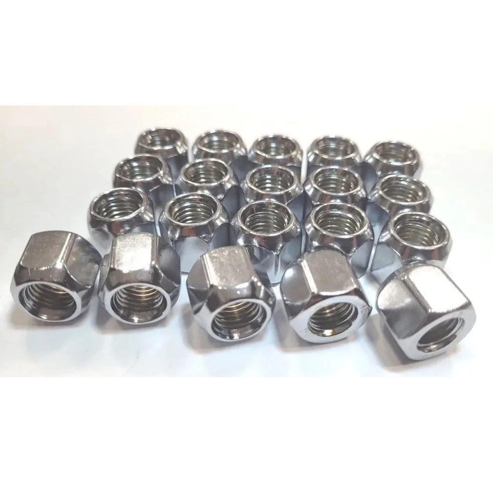 Гайка колеса M12x1.5 Конус h-25мм открытая, Цинк, Ключ 19, Арт. 400145Cr