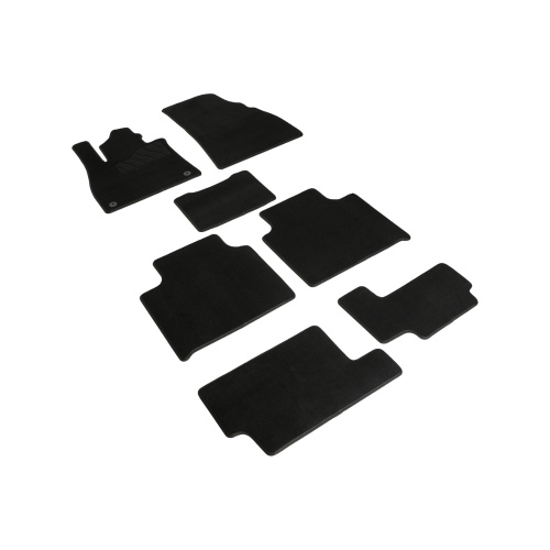 Коврики в салон Hongqi HS7  2024-, ткань Seintex Lux, Черный, 7-мест Арт. 318754