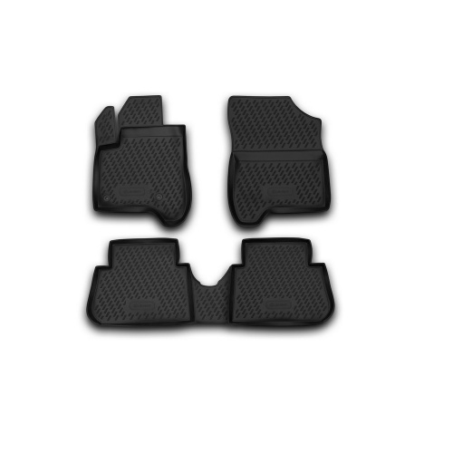 Коврики в салон Citroen C3 Picasso 2008-2012, полиуретан Element, Черный, Арт. CARCRN00027