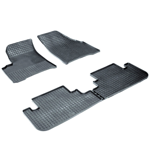 Коврики в салон Chevrolet Rezzo 2000-2008, резина Seintex "сетка", Черный, Арт. 00382