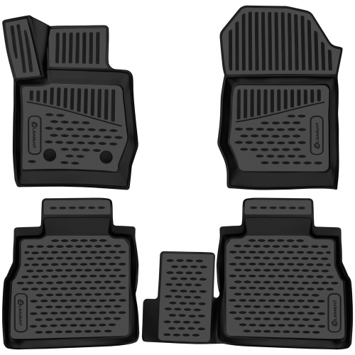 Коврики в салон Great Wall Poer 2021-, полиуретан 3D Element, Черный, Арт. ELEMENT3DA0N088210K