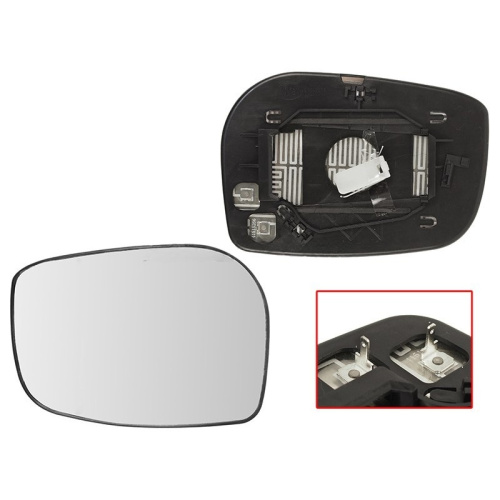 Полотно зеркала  Toyota Avensis (T25) 2006-2009 FL Универсал Обогрев/ Сферическое, справа (R) Арт. 6432266