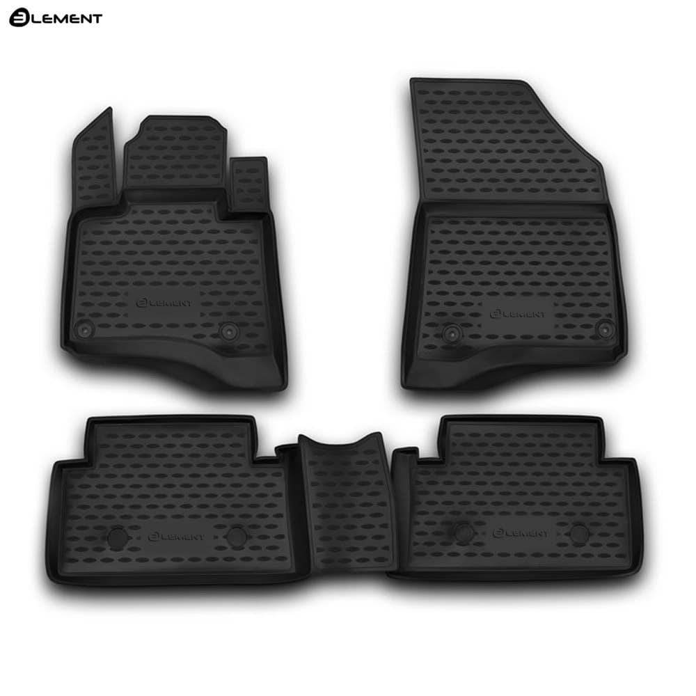 Коврики в салон Citroen C5  2007-2017 Седан, полиуретан Element, Черный, Арт. NLC.10.15.210