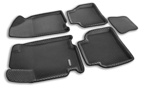 Коврики в салон JAC J7 2020-, 3D EVA Euromat, Черный, Арт. EM3DEVA000012