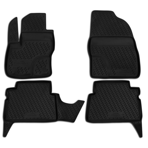 Коврики в салон Ford Kuga  2008-2013, полиуретан Element, Черный, Арт. s000.15