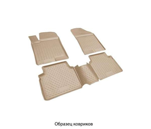 Коврики в салон Mazda 6 (GH) 2007-2009 Лифтбек, полиуретан Element, Бежевый, Арт. NLC.33.13.212k