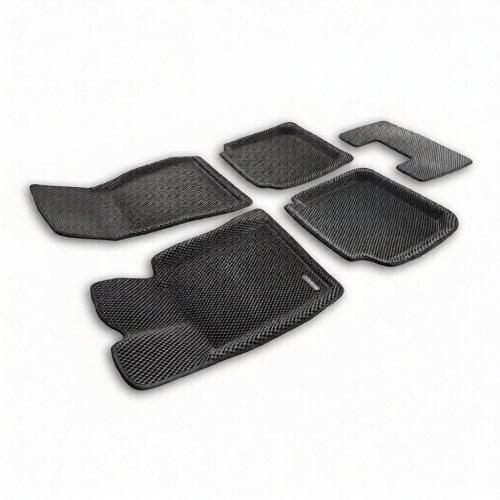 Коврики в салон BMW 7 (G12) 2015-2019 Long, 3D EVA Euromat, Черный, euro-std Арт. EM3DEVA001203