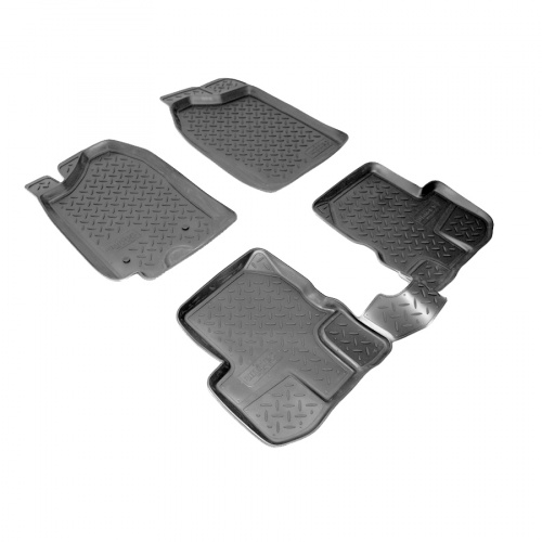 Коврики в салон Suzuki Jimny 1998-2005 3 дв., полиуретан Norplast, Черный, Арт. NPL-Po-85-55