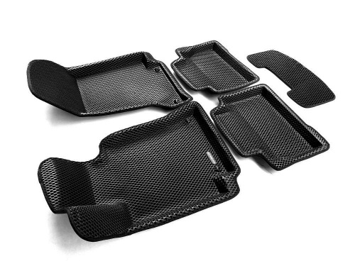 Коврики в салон Mercedes E (W213) 2016-2021 Седан, 3D EVA Euromat, Черный, Арт. EM3DEVA003519
