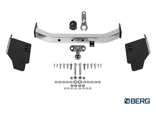 Фаркоп Toyota Land Cruiser Prado (J150) 2020-2023 FL3 5 дв. Black Onyx, с нерж. накладкой BERG Арт. F.5714.005
