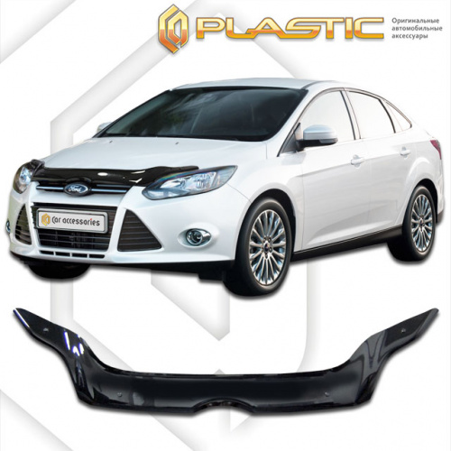 Дефлектор капота Ca-Plastic для Ford Focus, арт.2010010107987