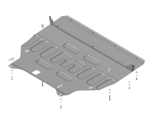 Защита картера двигателя, КПП EXEED TXL I 2019-2021 V-1,6 4WD Арт. 79004