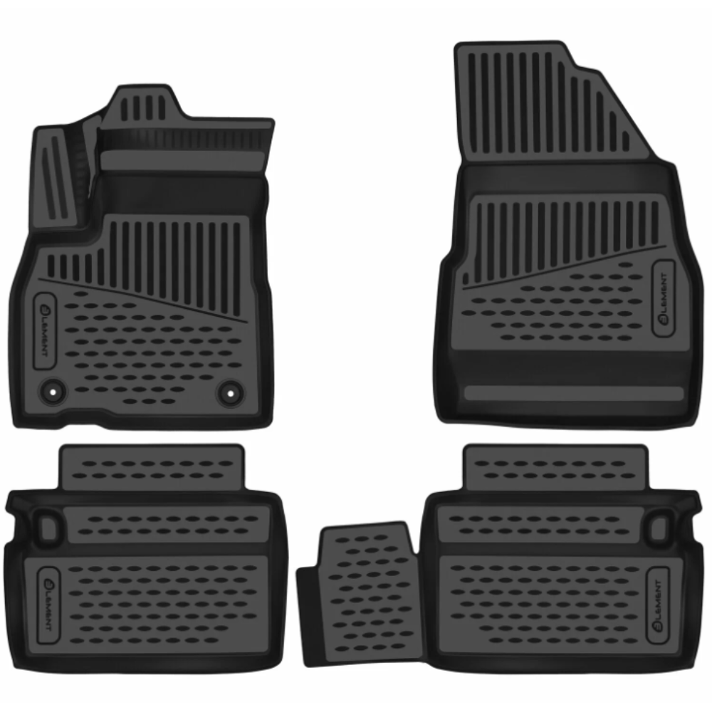 Коврики в салон OMODA C5  2026-, полиуретан 3D Element, Черный, 4WD Арт. ELEMENT3DA72384210K
