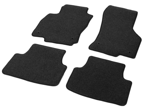 Коврики в салон Skoda Octavia (A7) 2013-2017 Универсал, ткань AutoFlex Standart, Графит, кроме авто с акустической системой Kanton Арт. 4510201