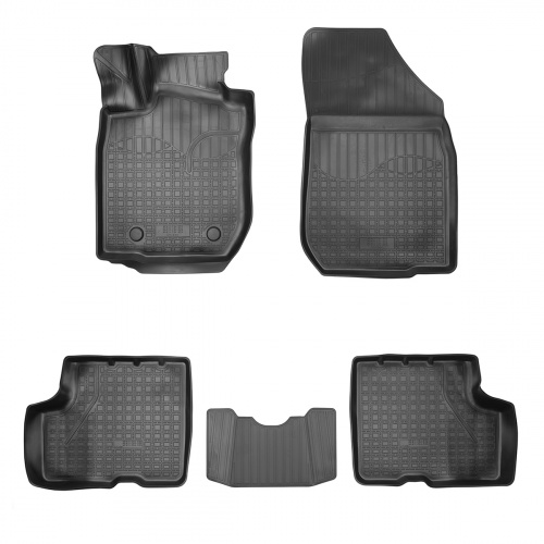 Коврики в салон LADA Largus 2021- FL Универсал, полиуретан 3D Norplast, Черный, 7 мест Арт. NPA11C94559