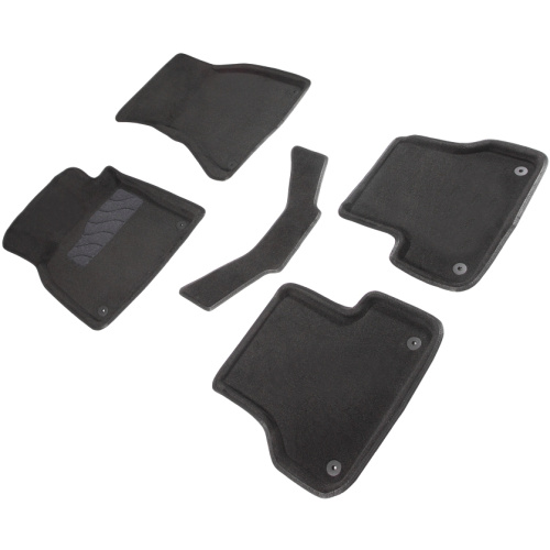 Коврики в салон Audi A6 (C7) 2011-2014 Седан, 3D ткань Seintex , Черный, Арт. 86291