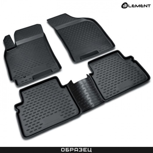 Коврики в салон Toyota FJ Cruiser 2006-2023, полиуретан Element, Черный, Арт. NLC.48.43.210kh