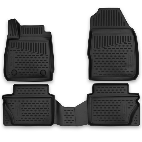 Коврики в салон Ford Fiesta (MK6) 2012-2019 FL 3 дв., полиуретан 3D Element, Черный, Арт. ELEMENT3D1658210K