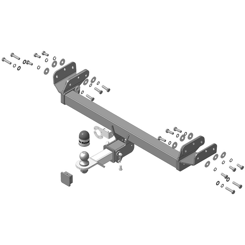 Фаркоп Jaecoo J7 2023- оцинкованный MOTODOR Арт. 99032E