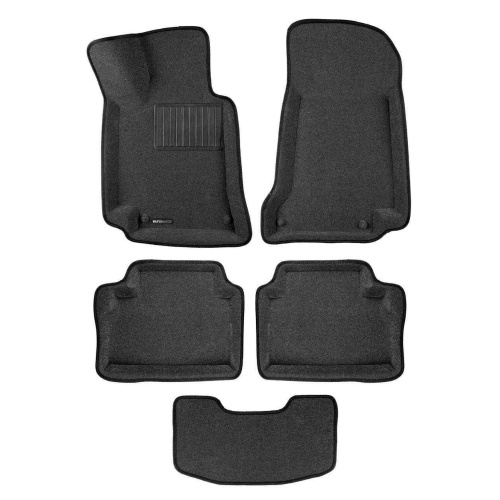 Коврики в салон Mercedes E (W213) 2016-2021 Седан, 3D ткань Euromat Business, Серый, Арт. EMC3D003519G