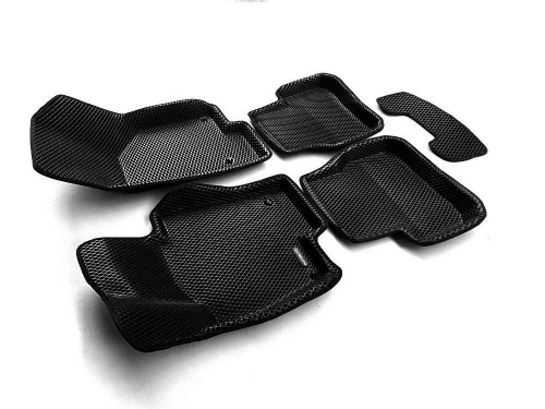 Коврики в салон Volkswagen Passat (B6) 2005-2010 Универсал, 3D EVA Euromat, Черный, Арт. EM3DEVA005412